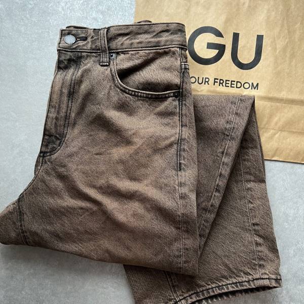 待望の再販！【GU】細見えするってホント？？「バレルレッグジーンズ」