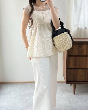 プチプラに見えない、、、！【しまむら】の「淡色アイテム」を使ったコーデが可愛い♡