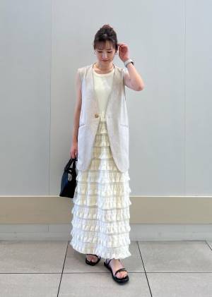 今っぽデザインが可愛い♡【ROPÉ PICNIC】デイリーもお出かけも◎「ノースリーブワンピ」