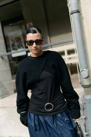 ファッションウィークスナップ in ベルリン！キラリと光る、アイテムづかい