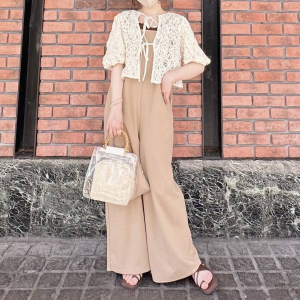 メロウフリル可愛い♡【しまむら】こっくりブラウンの「カップ付きキャミ」