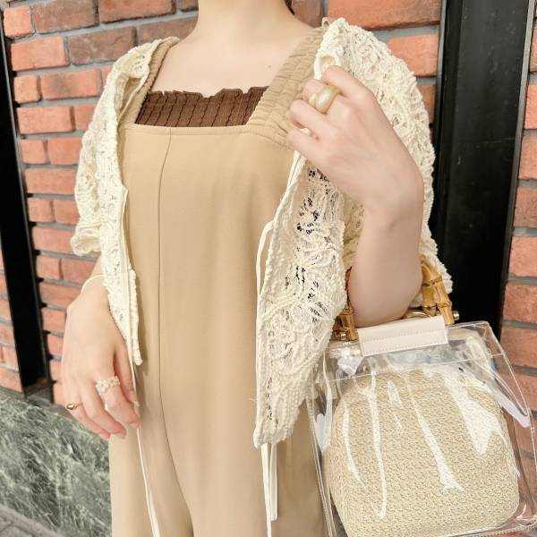 メロウフリル可愛い♡【しまむら】こっくりブラウンの「カップ付きキャミ」