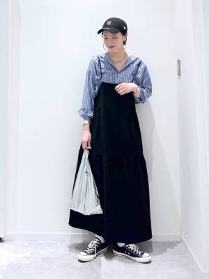 『前後2WAY』でコスパ良し！【グローバルワーク】お手入れ楽ちん♡「旬キャミワンピ」