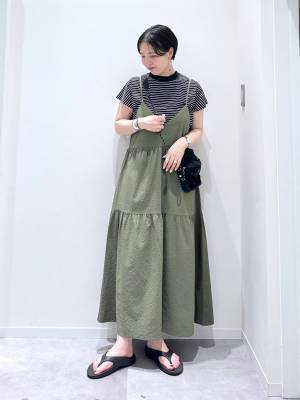 『前後2WAY』でコスパ良し！【グローバルワーク】お手入れ楽ちん♡「旬キャミワンピ」