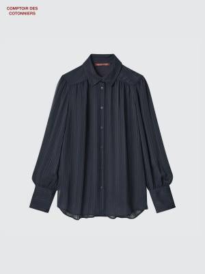 大人は『ネイビー』が似合う♡【ユニクロ】上品で可愛い！「ネイビーアイテム」