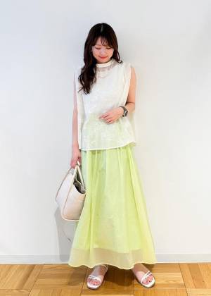 爽やかさ溢れ出す♡【ROPÉ PICNIC】涼しげ可愛い「シアーブラウス」