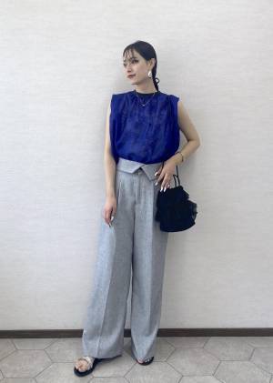 爽やかさ溢れ出す♡【ROPÉ PICNIC】涼しげ可愛い「シアーブラウス」