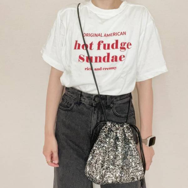 プラスワンでトレンド感UP！！【GU】新作「スパンコールバッグ」