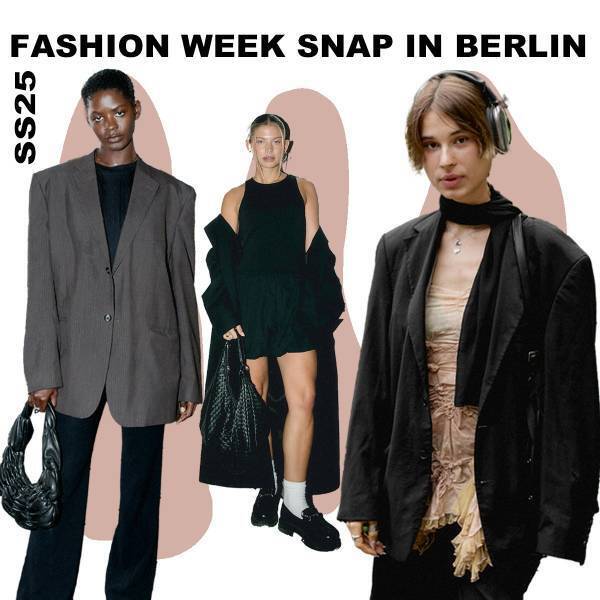 ファッションウィークスナップ in ベルリン！ブレザージャケットの着こなしをアップデート