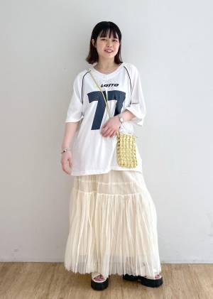 《この夏の大本命！》あまりの可愛さにきゅん♡【白スカート】