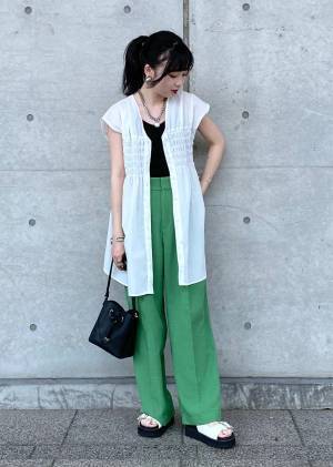 やっぱ『グリーン』可愛い♡【VIS】見たら真似したくなる「グリーンパンツコーデ」