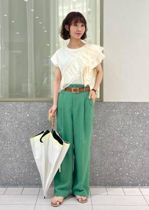 やっぱ『グリーン』可愛い♡【VIS】見たら真似したくなる「グリーンパンツコーデ」
