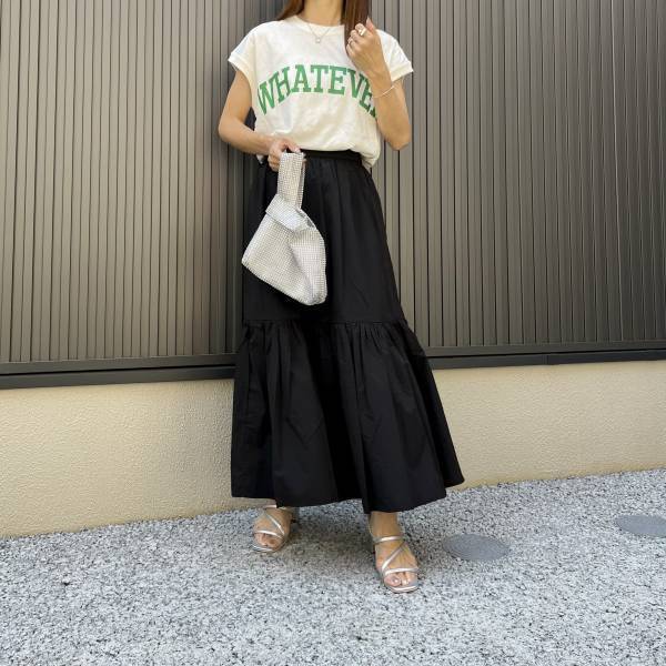 値下げされてる！！【GU】可愛くて機能性抜群 ！「ティアードスカート」