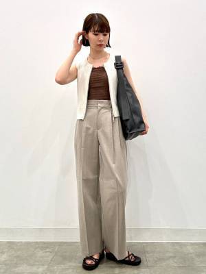 やっぱり、使える！【GU】今季もガンガン着倒したい♡「タックワイドパンツ」