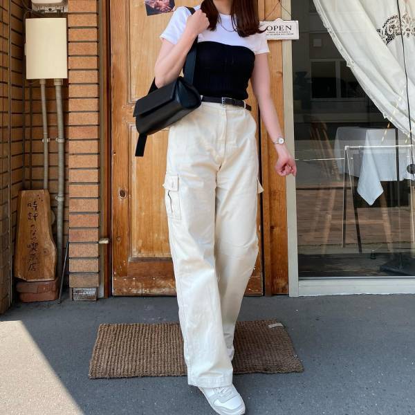 【Tシャツ】を今っぽく着こなすには？→「レイヤード」が正解ッ♡