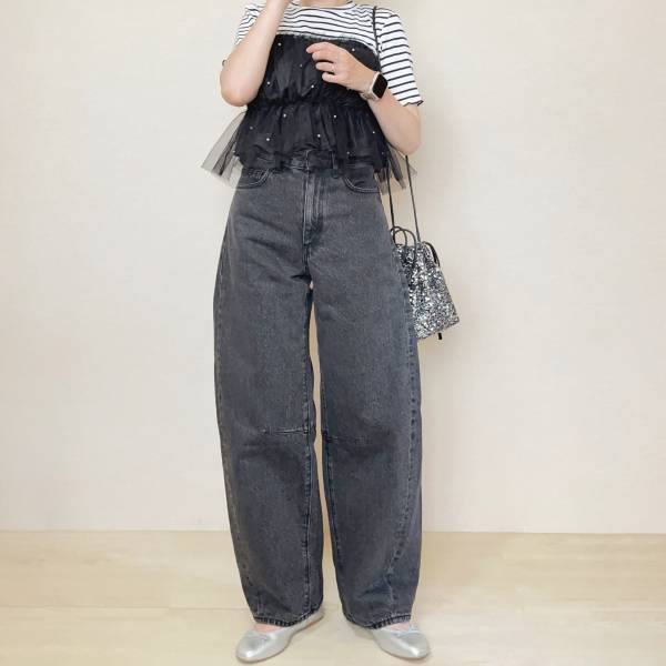 コーデ迷ったらコレ！【しまむら】1枚で華やか♡「ドッキングトップス」