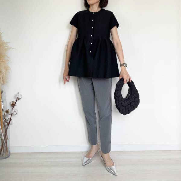 イロチで欲しいっ♡【しまむら】大人可愛い！「高見えペプラムニットベスト」