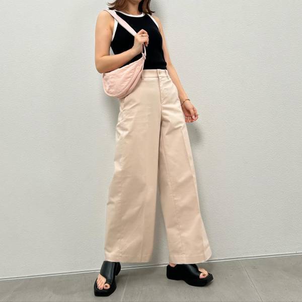 推し発見ー！！【ユニクロ】今から使い倒したい！「ワイドチノパンツ 」