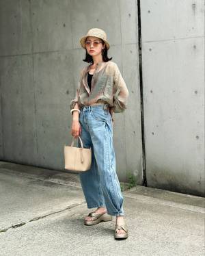 真似するだけで、こなれ感UP！【シアーシャツ × パンツ】で夏の最強コーデに♡