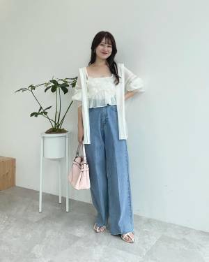 真似するだけで、こなれ感UP！【シアーシャツ × パンツ】で夏の最強コーデに♡