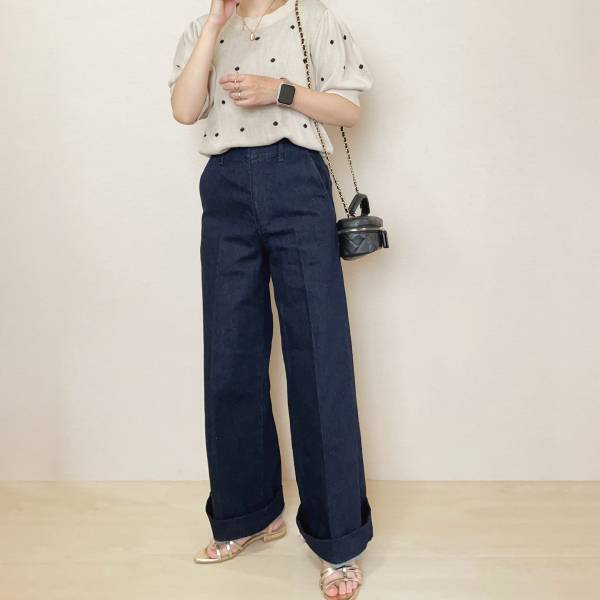 この夏大注目！！【ユニクロ】「トラウザージーンズ」着回し4コーデ