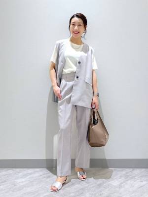 あると便利だわ！【グローバルワーク】一着で洗練コーデ完成♡「大人っぽジレ」