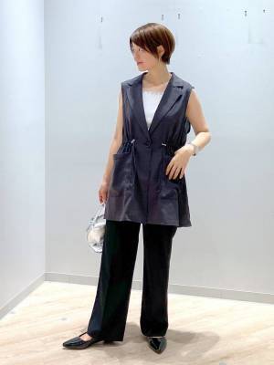 あると便利だわ！【グローバルワーク】一着で洗練コーデ完成♡「大人っぽジレ」