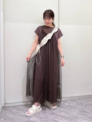 今季マストでゲットしたい！【グローバルワーク】レイヤードも楽しめる♡「チュールワンピ」