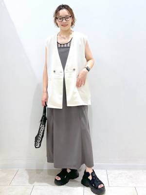 『オールシーズン使える』って♡【グローバルワーク】着回し力高い！「優秀キャミワンピ」