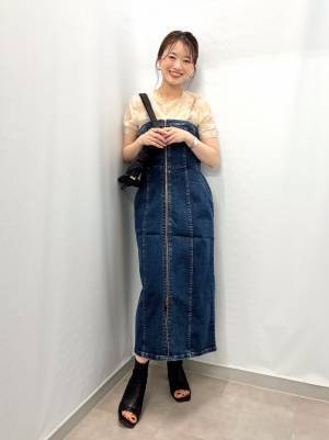 アレンジいろいろ♡【GU】自分らしく着られる「デニムワンピース」