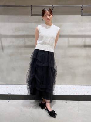 この夏、真似したい！【ローリーズファーム】一点投入で今っぽ♡「大人チュールコーデ」