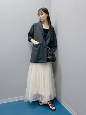 この夏、真似したい！【ローリーズファーム】一点投入で今っぽ♡「大人チュールコーデ」