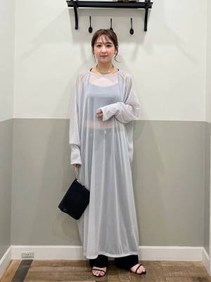 《ヘルシーな透け感が今っぽ♡》こなれたコーデに早変わり！【シアーワンピース】