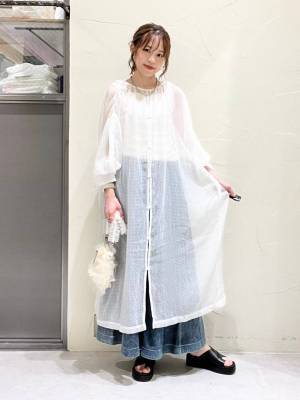 《ヘルシーな透け感が今っぽ♡》こなれたコーデに早変わり！【シアーワンピース】