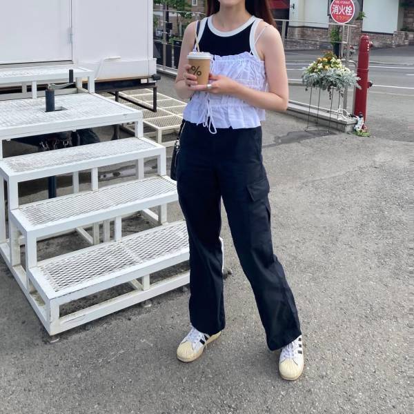 バイカラーが可愛い♡【ユニクロ】即買い推奨！「アメスリブラトップ」