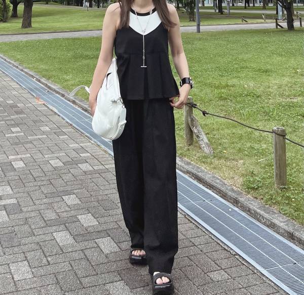 バイカラーが可愛い♡【ユニクロ】即買い推奨！「アメスリブラトップ」