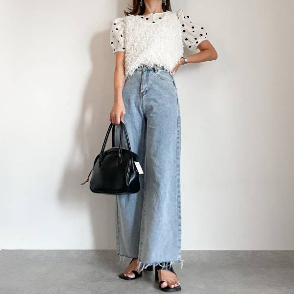 秋ムード高まる！【しまむら】「フリンジファーベスト」着回しコーデ