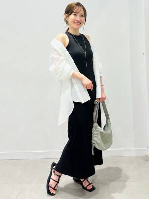夏も『黒』が好き♡【GU】着るだけでオシャレ見えする！「ブラックワンピ」