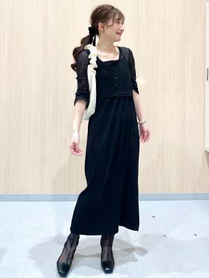 夏も『黒』が好き♡【GU】着るだけでオシャレ見えする！「ブラックワンピ」