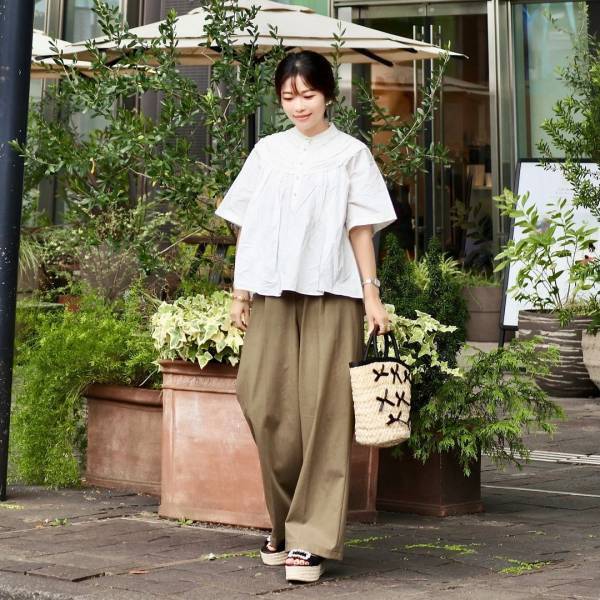 やっぱり無敵！！【ユニクロ】どんなコーデにも合う♡「タックワイドパンツ」