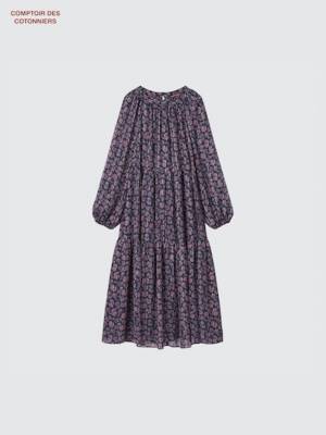 一枚持っておけば助かる！【ユニクロ】即オシャレ見えが叶う♡「シアーワンピ」