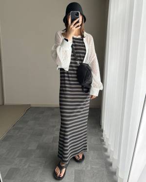 『可愛くてイロチ買いした♡』【しまむら】無くなる前にゲットしたい！「ボーダーワンピ」