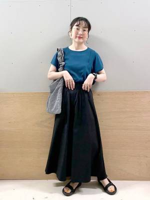 ＜夏に嬉しい機能満載♡＞【グローバルワーク】着心地楽ちん！「優秀ロングスカート」