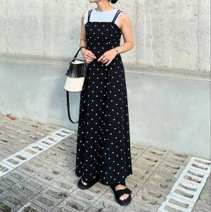 大人っぽコーデに欠かせん♡ 即戦力間違いナシ！【旬キャミワンピ】