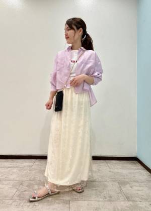 今すぐゲットして！【ROPÉ PICNIC】レイヤードで着ても可愛い♡「今っぽスカート」