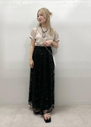 今すぐゲットして！【ROPÉ PICNIC】レイヤードで着ても可愛い♡「今っぽスカート」