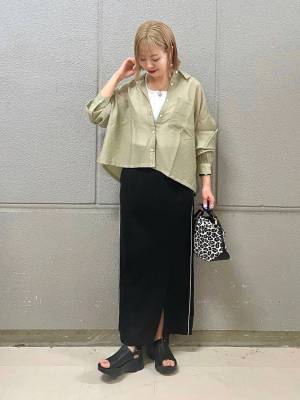 毎日でも着たい♡【グローバルワーク】コーデに合わせやすい◎「シアーシャツ」