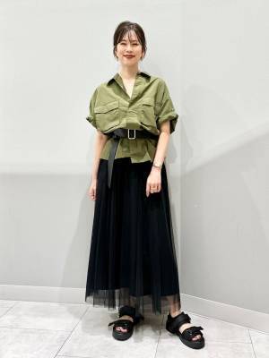 見かけたらゲットしたい！【GU】ふんわりボリュームが可愛い♡「黒チュールスカート」