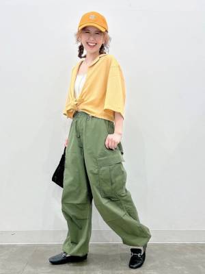 実はこれメンズなんです♡【GU】ゆったりシルエットが可愛い♡「カラーシャツ」