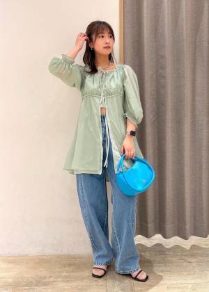 このシルエットたまらん♡【VIS】着るだけで可愛いが手に入る！「チュニックブラウス」